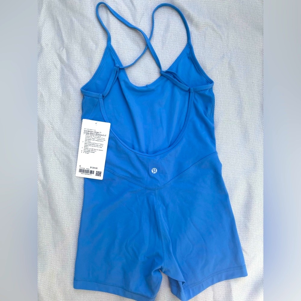 Lululemon Cross Back Blue Bodysuit